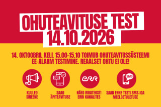 Ohuteavituse test 14. oktoobril