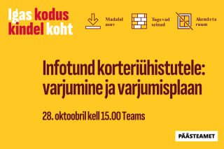 KU infopäev varjumisest 2026